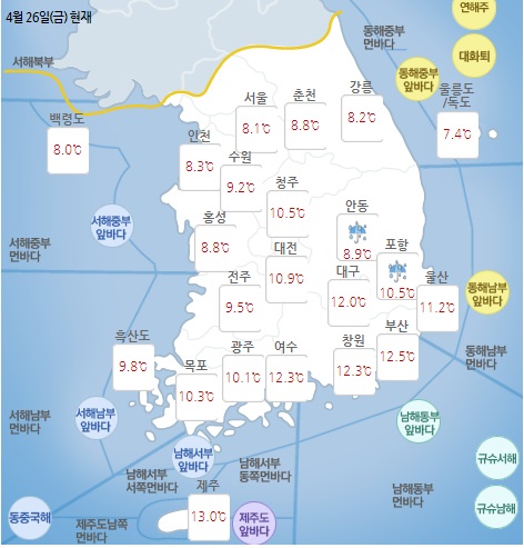 ▲ ⓒ기상청