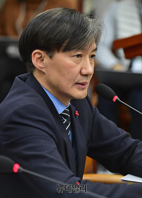 ▲ 조국 청와대 민정수석. ⓒ뉴데일리 DB