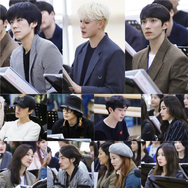 ▲ 뮤지컬 '엑스칼리버' 상견례 및 첫 연습 현장.ⓒEMK