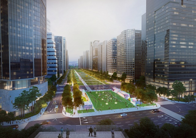 ▲ '용산역 전면 공원 지하공간 개발사업' 조감도. ⓒHDC현대산업개발