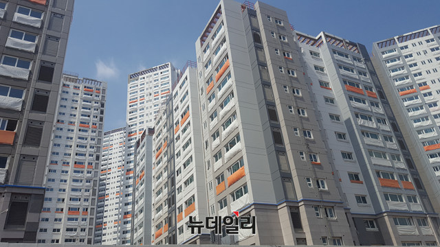 ▲ 자료사진. '래미안 장위 퍼스트하이' 시공 현장. ⓒ성재용 기자