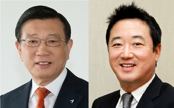 ▲ 박삼구 전 금호아시아나 회장(왼쪽)과 이웅열 전 코오롱 회장. ⓒ금호아시아나·코오롱