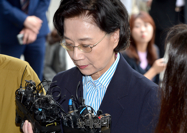 ▲ 고(故) 조양호 한진그룹 부회장의 부인 이명희 전 일우재단 이사장.ⓒ뉴데일리 DB