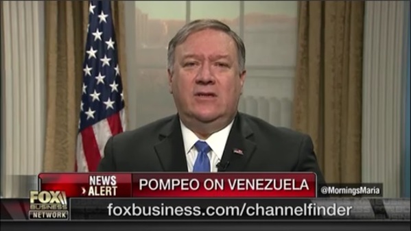 ▲ 마이크 폼페이오 미국 국무장관ⓒ[폭스 비즈니스 방송 화면 캡처]