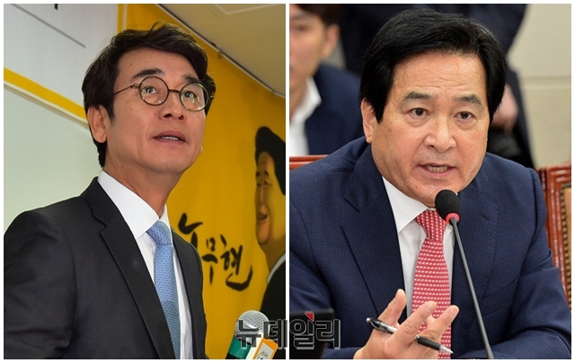 ▲ 유시민 노무현재단 이사장과 심재철 자유한국당 의원. ⓒ뉴데일리 DB