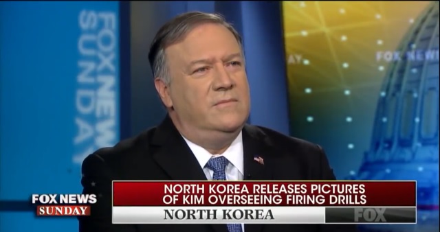 ▲ 마이크 폼페이오 미 국무장관. ⓒ'폭스 뉴스 선데이' 방송 화면 캡처