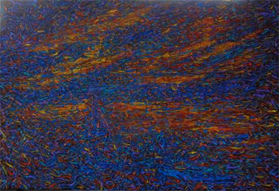 ▲ 금오공대갤러리는 ‘류시호 개인전’을 오는 31일까지 갖는다. 사진은 ‘相想(상상) 작품.ⓒ금오공대