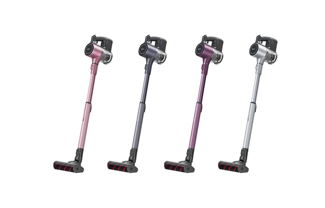 ▲ LG전자 코드제로 A9. (왼쪽부터) 블라썸 핑크, 아이언 그레이, 빈티지 와인, 판타지 실버. ⓒLG전자