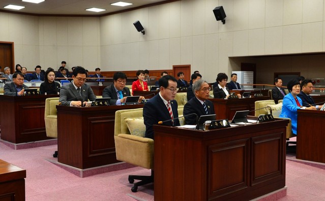 ▲ 제천시의회 제276회 임시회 모습.ⓒ제천시의회