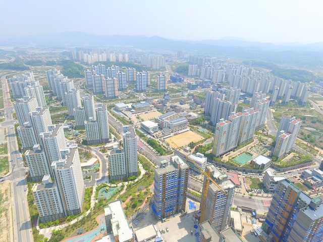 ▲ 진천군 덕산읍 승격에 결정적으로 기여한 충북혁신도시.ⓒ진천군