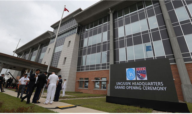 ▲ 경기 평택 캠프 험프리로 이전한 주한미군 사령부와 유엔사령부 건물. ⓒ뉴시스. 무단전재 및 재배포 금지.