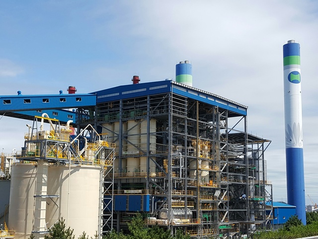 ▲ 현대중공업이 지난 2017년 현대오일뱅크 대산공장에 공급한 순환유동층보일러의 모습.ⓒ현대중공업파워시스템