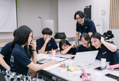 ▲ 지난해 '체.인.지' 프로그램에 참가한 청소년들의 모습.ⓒ교보생명