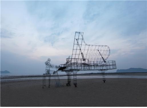 ▲ 김택기 작품인 피아니스트.ⓒ히든스페이스