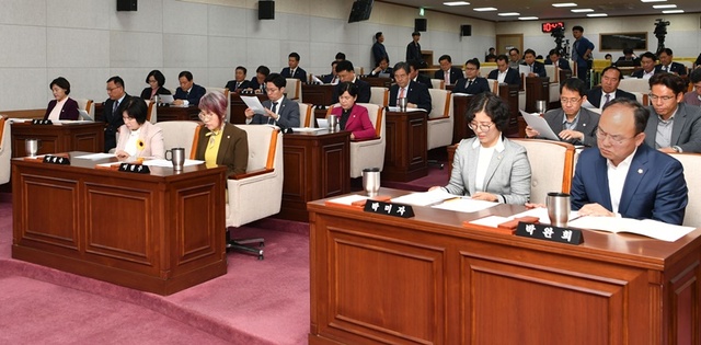 ▲ 제42회 청주시의회 모습.ⓒ청주시의회
