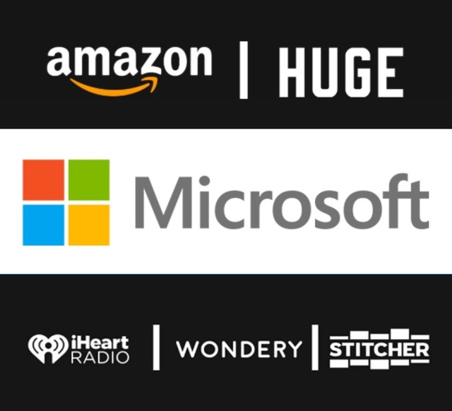 (위부터)아마존, Huge, Microsoft. iHeartRadio, Wondery, Stitcher. ⓒCannes Lions