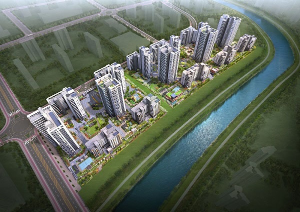 ▲ 한신공영과 금성백조주택이 세종시에 건립하는 세종 더휴 예미지 조감도.ⓒ금성백조주택