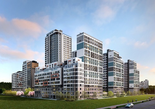 ▲ 금호건설과 신동아건설이 24일 세종 행복도시 4-2생활권에 건설하는 세종 어울림 파밀리에 센트럴 조감도.ⓒ금호건설, 신동아건설