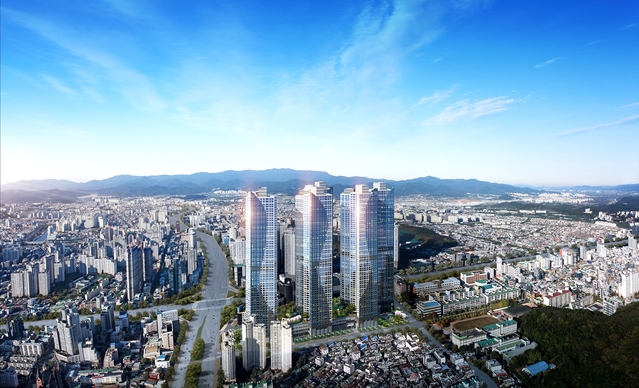 ▲ ‘수성 범어 W’ 항공사진.ⓒ수성범어W