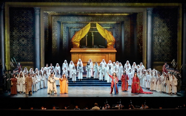 ▲ 계명대가 창립 120주년 기념 오페라 나부코 공연을 계명아트센터에서 20일부터 3일동안 열었다. 이번 공연은 계명대 교수, 동문, 재학생으로만 구성돼 계명대 문화예술 역량을 확인할 수 있는 공연이었다.ⓒ계명대