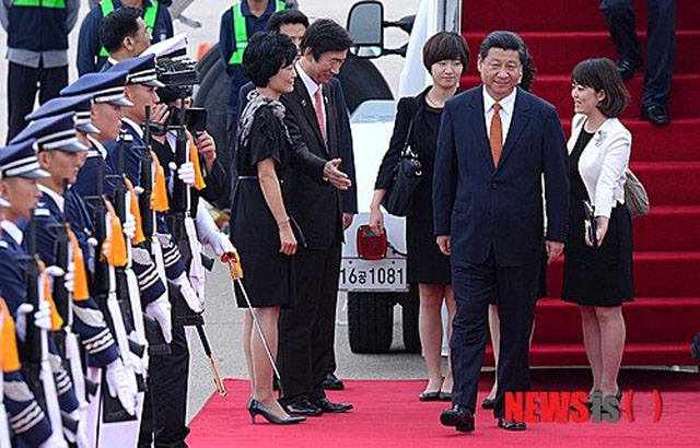 ▲ 2014년 7월 한국을 찾았던 시진핑 중국 국가주석. 6월 시진핑 주석 방한 계획은 결국 무산됐다. 대신 中공산당 고위층이 잇달아 한국을 찾는다. ⓒ뉴시스. 무단전재 및 재배포 금지.