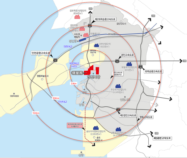 ▲ 인천북항 위치도. ⓒ한진중공업