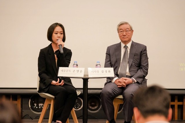 ▲ 손열음 예술감독과 김성환 강원문화재단 이사장.ⓒ강원문화재단