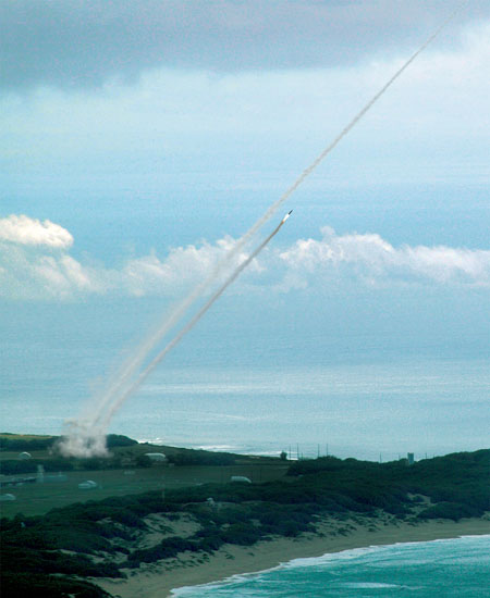 ▲ '사드' 시험발사 장면. 2006년 이후 요격 실험은 모두 성공했다. ⓒ록히드 마틴 공개사진.
