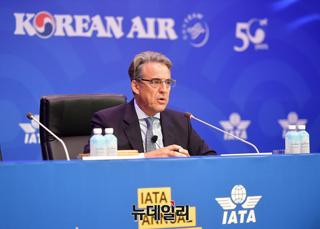 ▲ 알렉산드르 드 주니악 IATA 사무총장ⓒ정상윤 기자