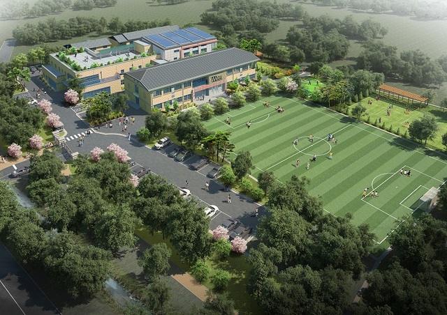 ▲ 오는 9월 1일에 개교하는 공립 대안학교인 충남다사랑학교 조감도.ⓒ충남도교육청