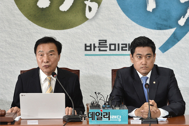 ▲ 바른미래당 손학규 당대표와 오신환 원내대표. ⓒ박성원 기자