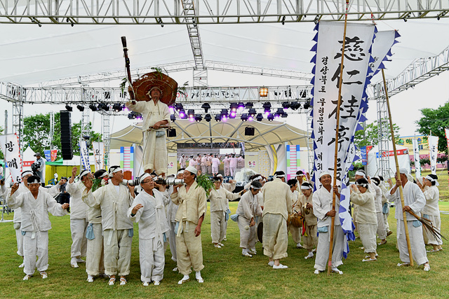 ▲ 경산자인단오제 계정 들소리 공연 모습.ⓒ경산시