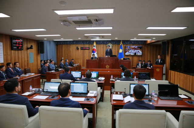 ▲ 울진군의회의 제232회 제1차 정례회' 개회 모습.ⓒ울진군의회