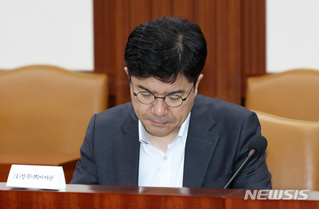 ▲ 송인배 전 청와대 정무비서관이 11일 정치자금법 위반 혐의로 1심에서 징역 1년에 집행유예 2년, 추징금 2억4500만원을 선고받았다.ⓒ뉴시스