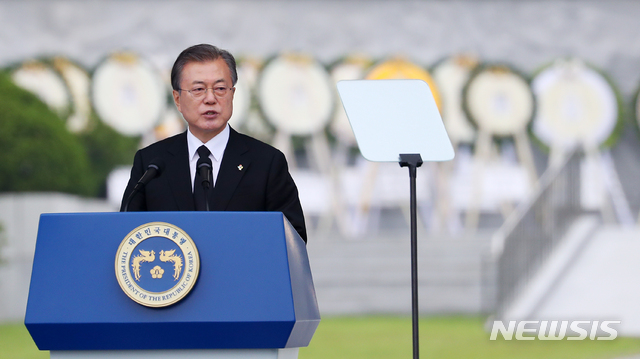 ▲ 지난 6일 문재인 대통령의 현충일 추념사를 두고 보수 변호사 단체에서 