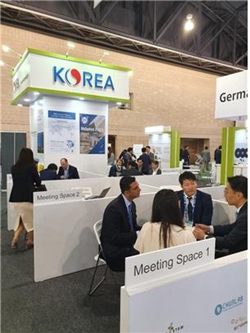 ▲ '바이오 USA' 통합한국관 내 1:1 미팅공간 전경 ⓒ한국바이오협회