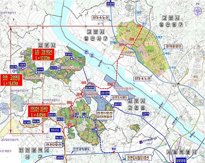 ▲ 인천2호선 연장안.ⓒ경기