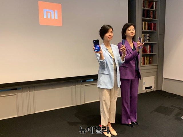 ▲ 14일 진행된 서울 강남구에서 진행된 샤오미 'Mi 9' 출시 간담회. ⓒ이성진 기자