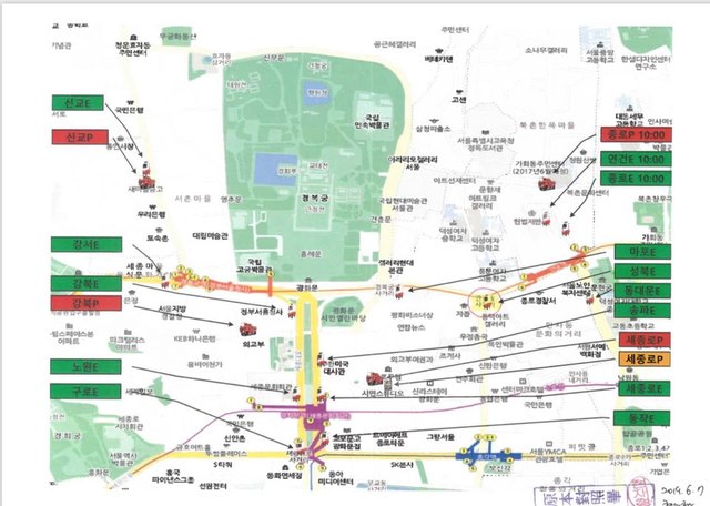 ▲ 본지가 입수한 2017년 3월 10일 당일 서울시 소방당국의 구급차 배치도. '(지역명)E'가 구급차 위치다.