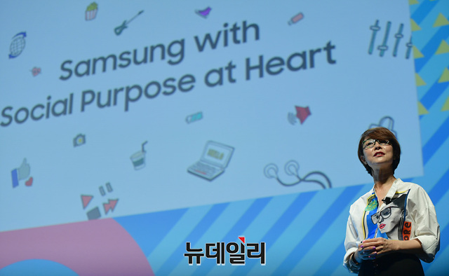 ▲ 이영희 삼성전자 글로벌마케팅센터장(GMC) 부사장. ⓒ프랑스 칸 = 정상윤 기자