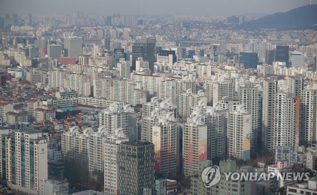 자료사진. 서울 삼성동에서 바라본 강남구 일대 아파트 모습. ⓒ연합뉴스