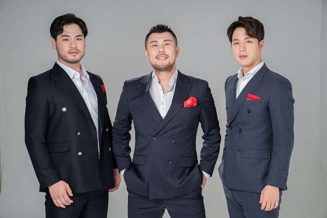 ▲ 공연을 맡은 팝페라 그룹 포마스(왼쪽부터 이재원, 김용호, 박요셉).ⓒ소셜베뉴 라움