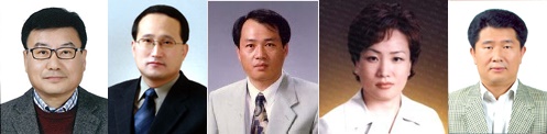 ▲ 24일 청주시가 발표한 4급 승진 내정자. 발철완 도시재생기획단장, 이상률 정책기획과장, 이열호 경제정책과장, 최명숙 노인장애인과장, 원상연 친환경농산과장(왼쪽부터).ⓒ청주시