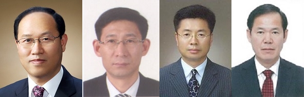 ▲ 사진 왼쪽부터 추욱, 김찬배, 한준섭, 윤동현 씨.ⓒ충남도