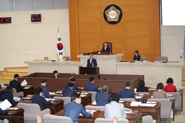 ▲ 포항시의회의 제262회 제3차 본회의 모습.ⓒ포항시의회