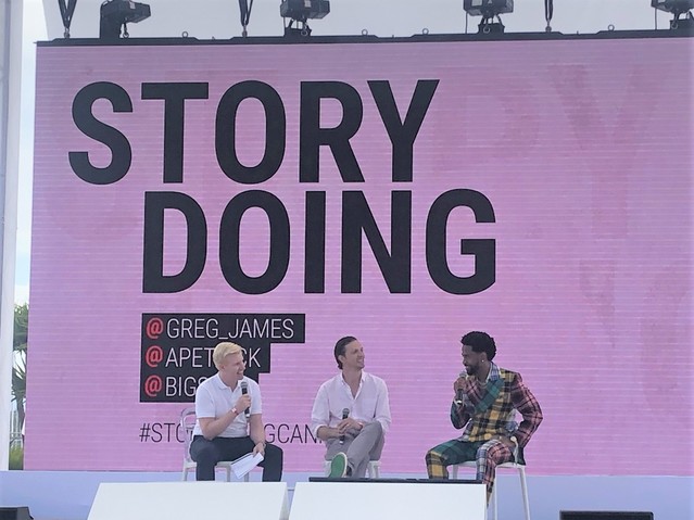 ▲ 그렉 제임스(Greg James)하바스 미디어 그룹(Havas Media Group) 글로벌 CSO,아담 페트릭(Adam Petrick) 푸마 글로벌 CMO, 빅션(Big Sean) ⓒ프랑스 칸 = 박소정 기자