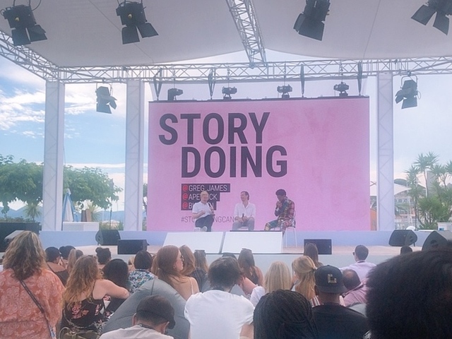 ▲ 그렉 제임스(Greg James) 하바스 미디어 그룹(Havas Media Group) 글로벌 CSO,아담 페트릭(Adam Petrick) 푸마 글로벌 CMO, 빅션(Big Sean), ⓒ프랑스 칸 = 박소정 기자