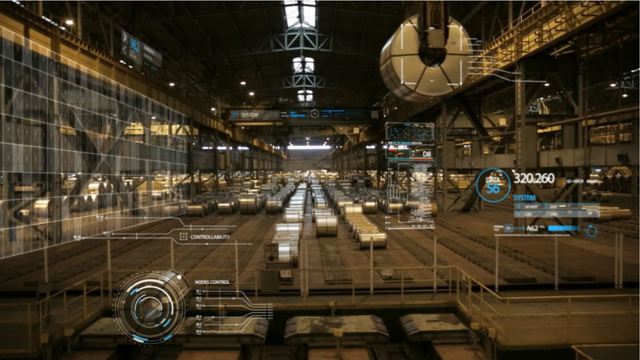 ▲ 포스코가  자체개발한 스마트 팩토리 기술로 수집•분석한  정보를 활용해 포스코 직원이 조업현장을 점검하는 모습을 구현한 이미지 사진.ⓒ포스코