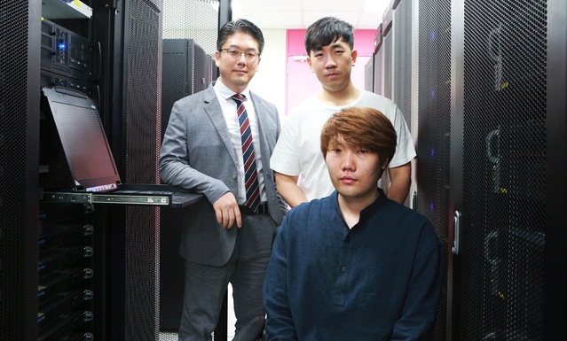 ▲ DGIST 정보통신융합전공 김민수 교수(좌측 위), 남윤민 박사과정생(우측 위), 한동형 박사과정생(우측 아래).ⓒDGIST