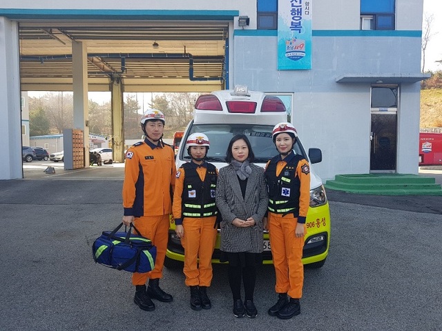 ▲ 새 생명 탄생을 돕는 역할을 톡톡히 하고 있는 충남119구급대.ⓒ충남도
